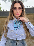 Camicia crop con fiocchi