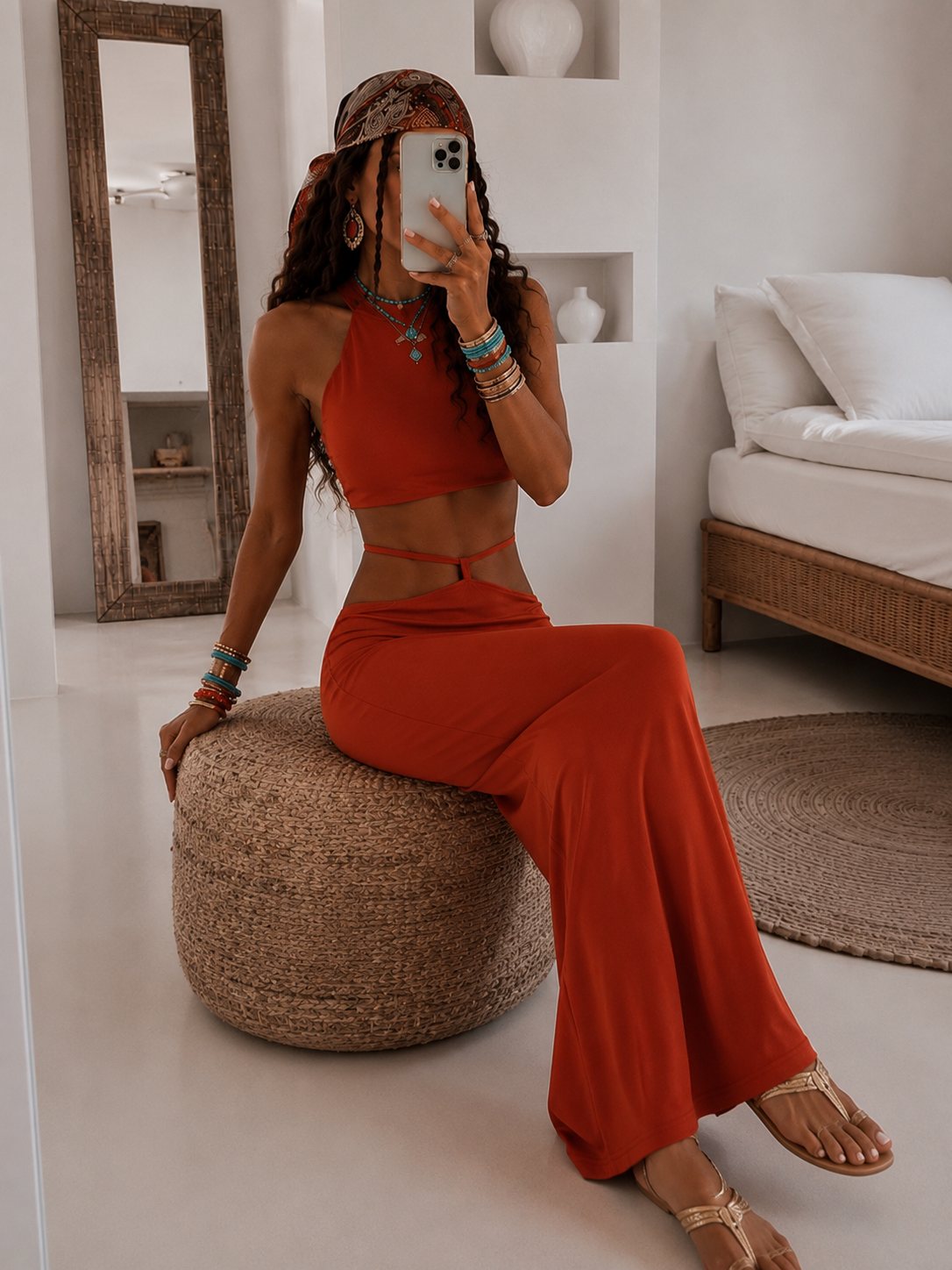 Completo Gonna e Top in Pizzo