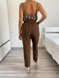 Top con scollo choco