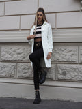 Cardigan bianco a trecce
