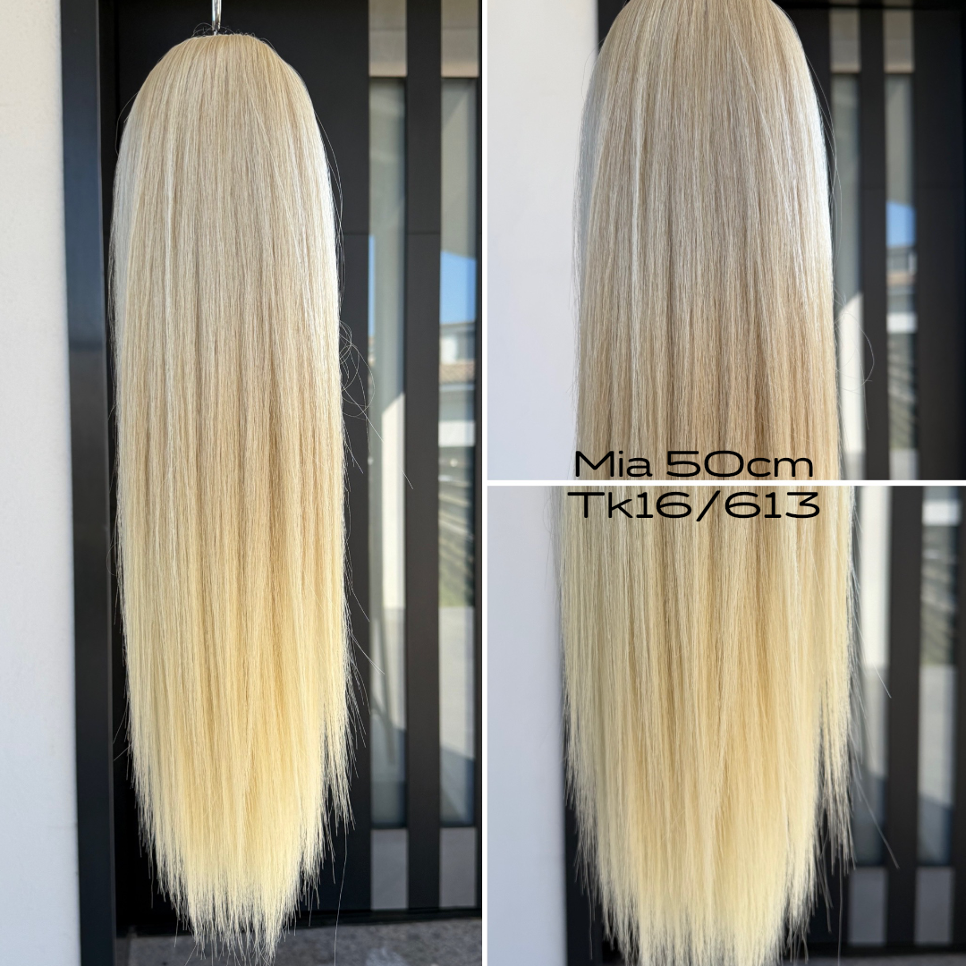 Coda liscia 50cm con Coulisse vari colori