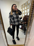 Camicia Oversize in Flanella a Quadri