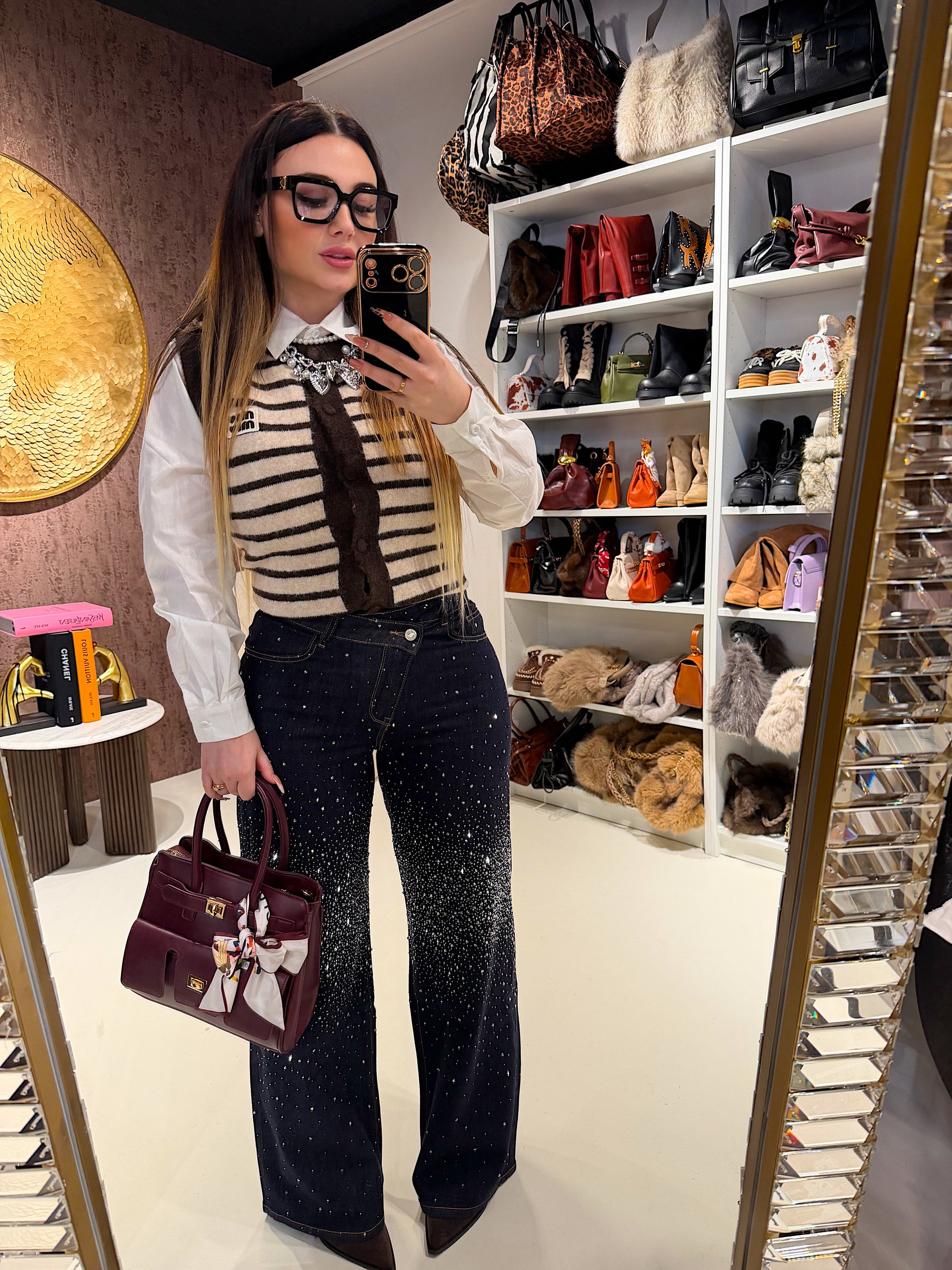 Gilet a righe