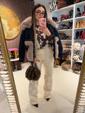 Felpa Cow print con lucchetto