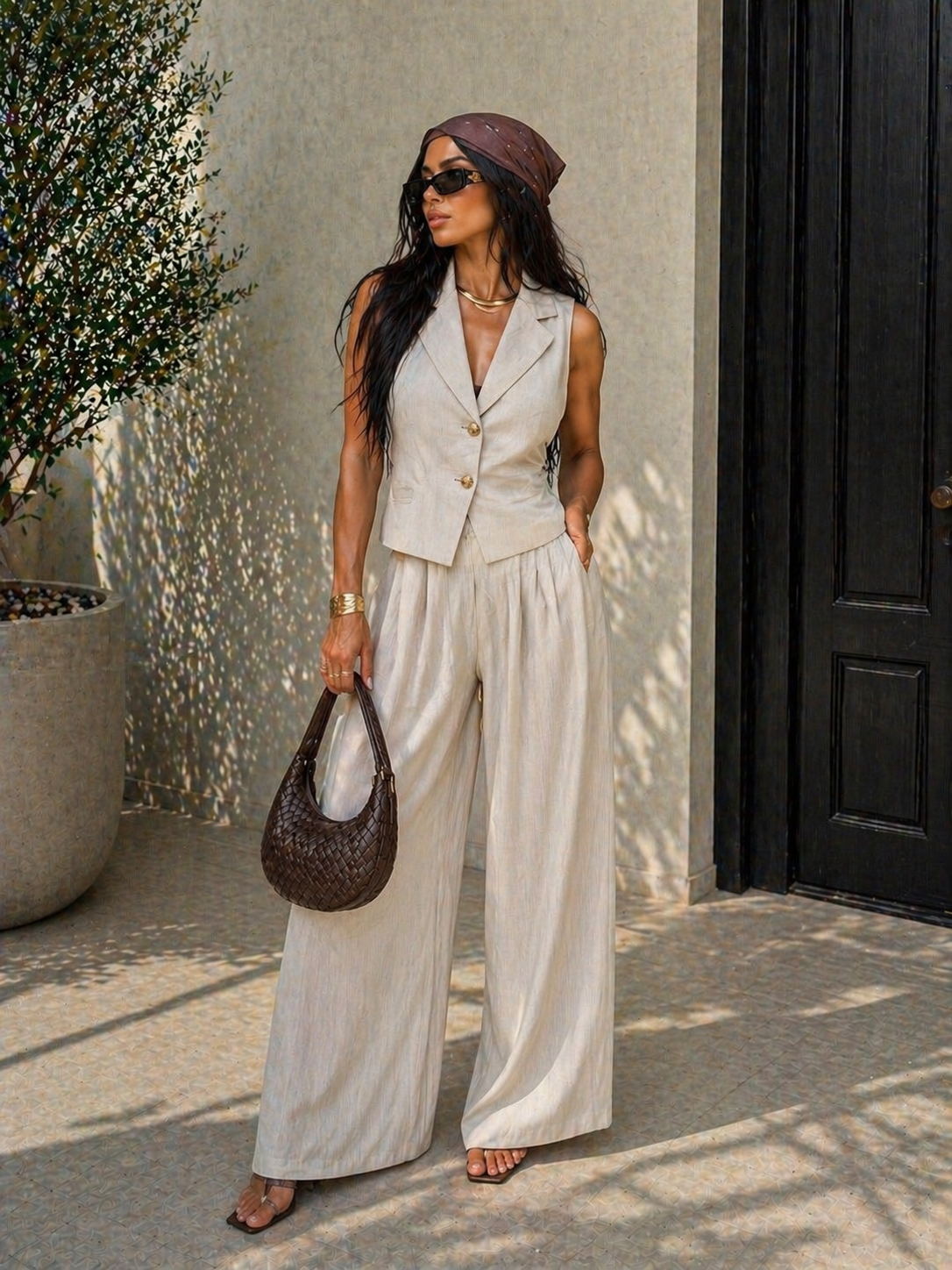 Completo Lino Chic Top & Pants