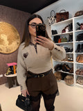 Short con pizzo e cintura