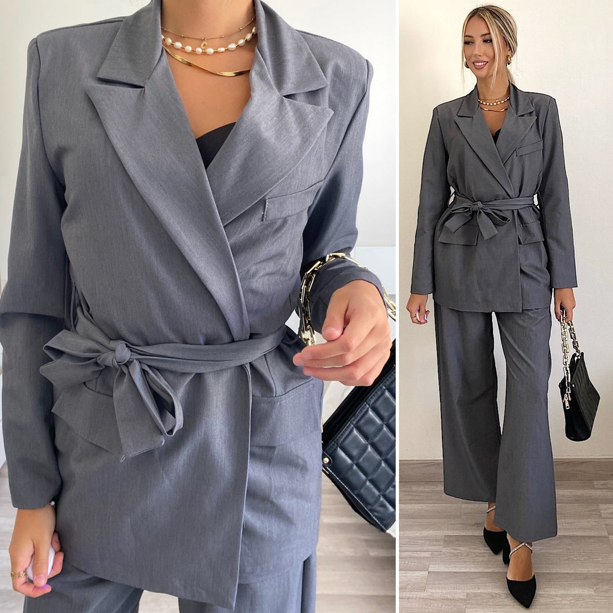 Tailleur grigio