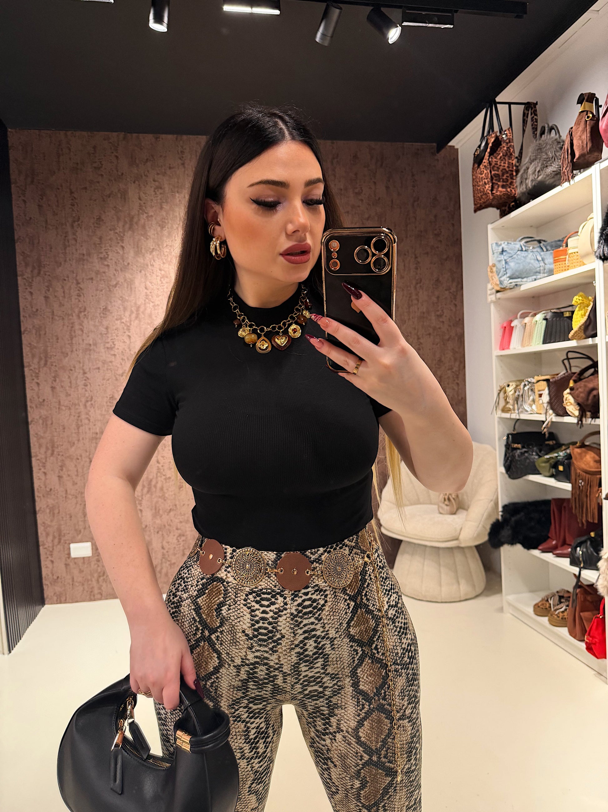 Top Collo Alto Essential a costine