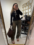 Maglioncino con rouches e bottoni a cuore