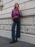Camicia check Fuxia