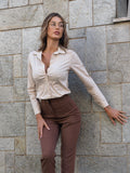 Camicia basic beige