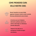 Coda liscia con Coulisse Rosso Degradè