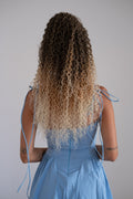 Coda #t2/27/613 Riccio afro con coulisse bionda degradè