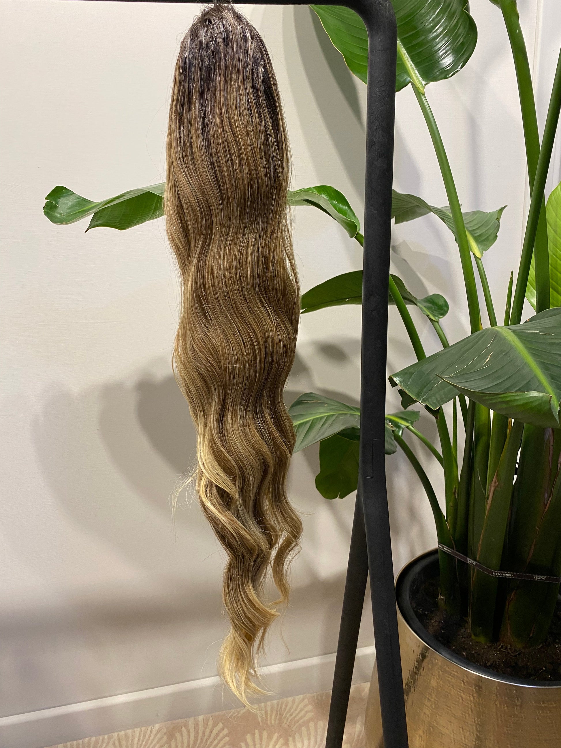 Coda mossa con Coulisse Biondo Degradè MQ