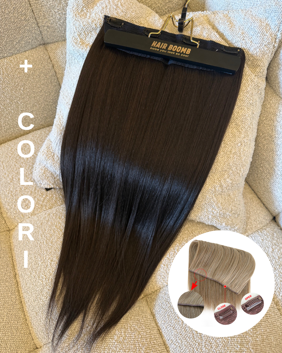 Clip unica vari colori