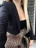 Giacchina crop nera