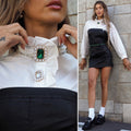 Camicia con bottoni gioiello