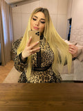 Extension 7 clip liscia biondo platino