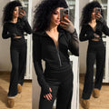 Tuta giacca e pantalone caramello freddo