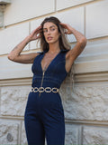 Tuta in jeans con zip
