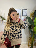 Maxi maglia animalier