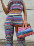 Pantalone crochet lilla