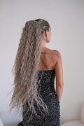 Coda baby blonde extra long 90cm Riccia con Coulisse