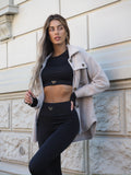 Giacca Teddy soft nude