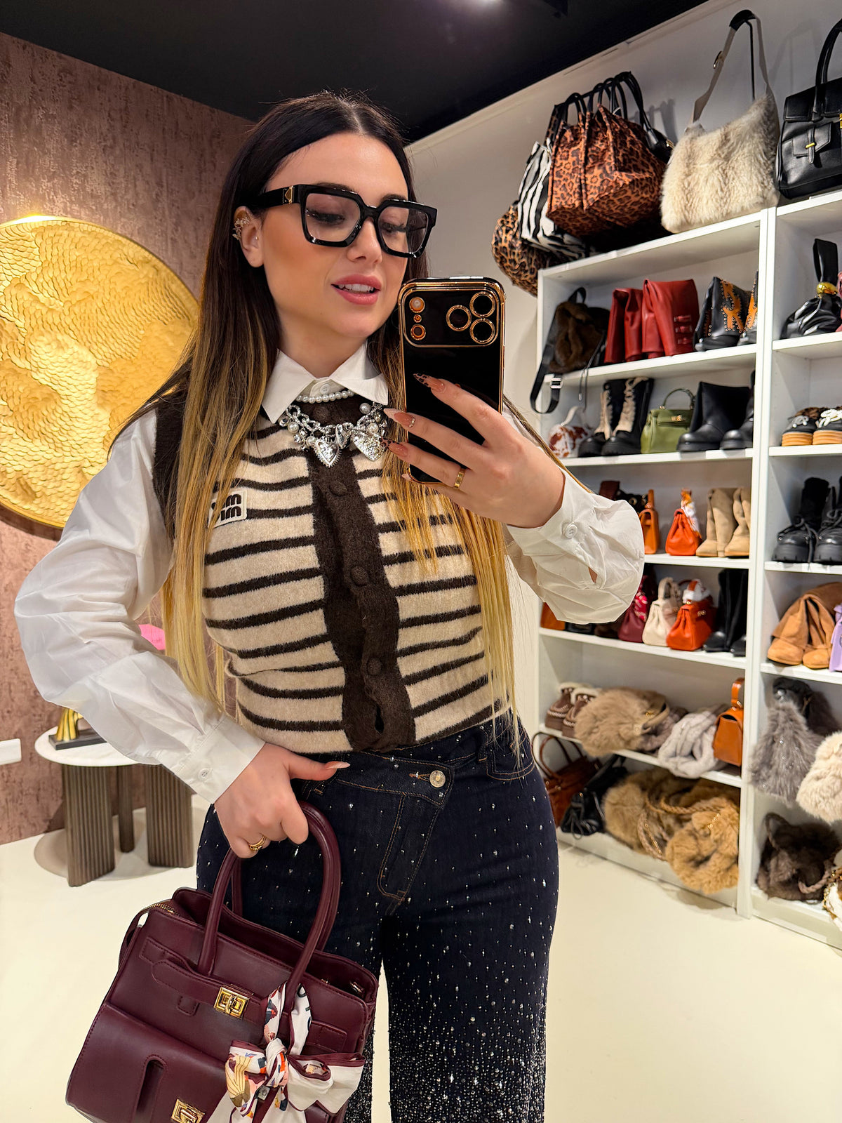 Gilet a righe