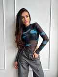 Body sgambato in velo ocean