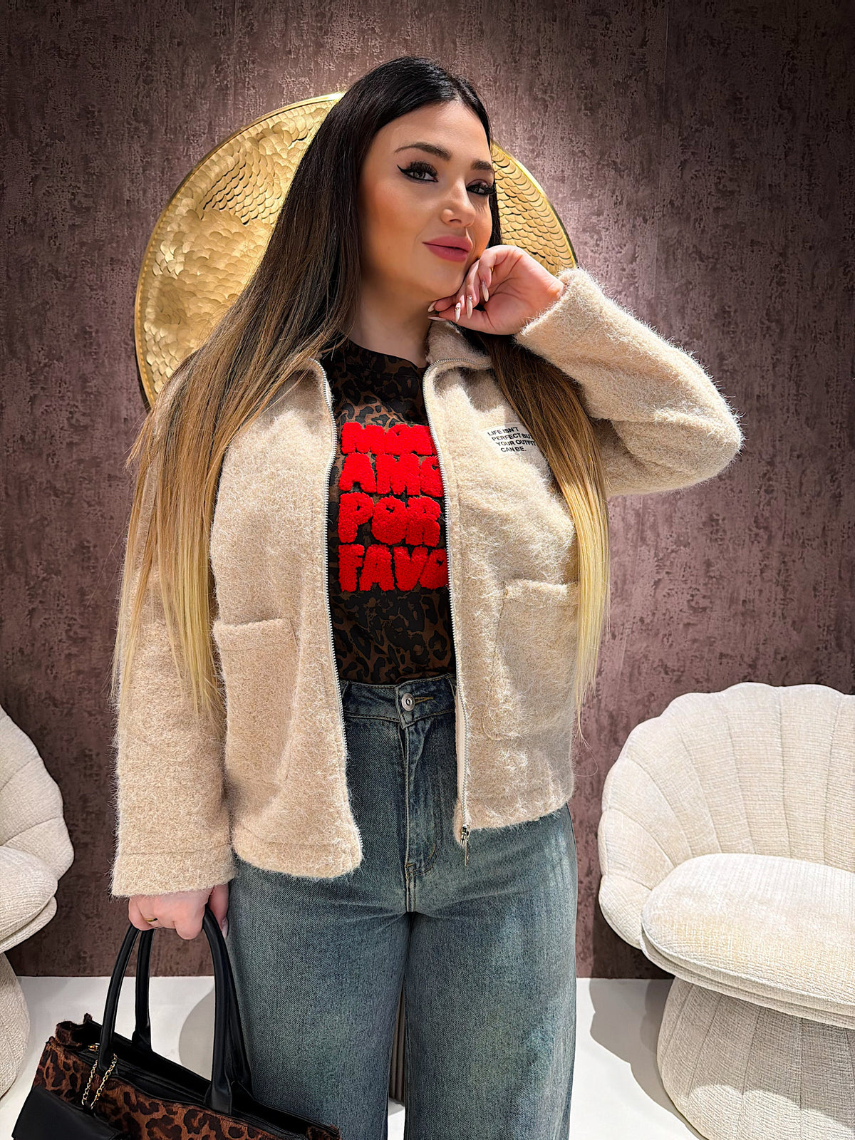 Giacca con zip
