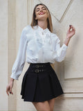 Camicia bianca con Rouches