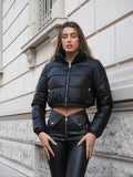 Piumino bomber nero