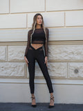 Pantalone con trasparenza