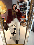 Giacca in Eco-Pelliccia con cappuccio over