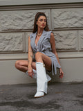 Completo smanicato e short grigio