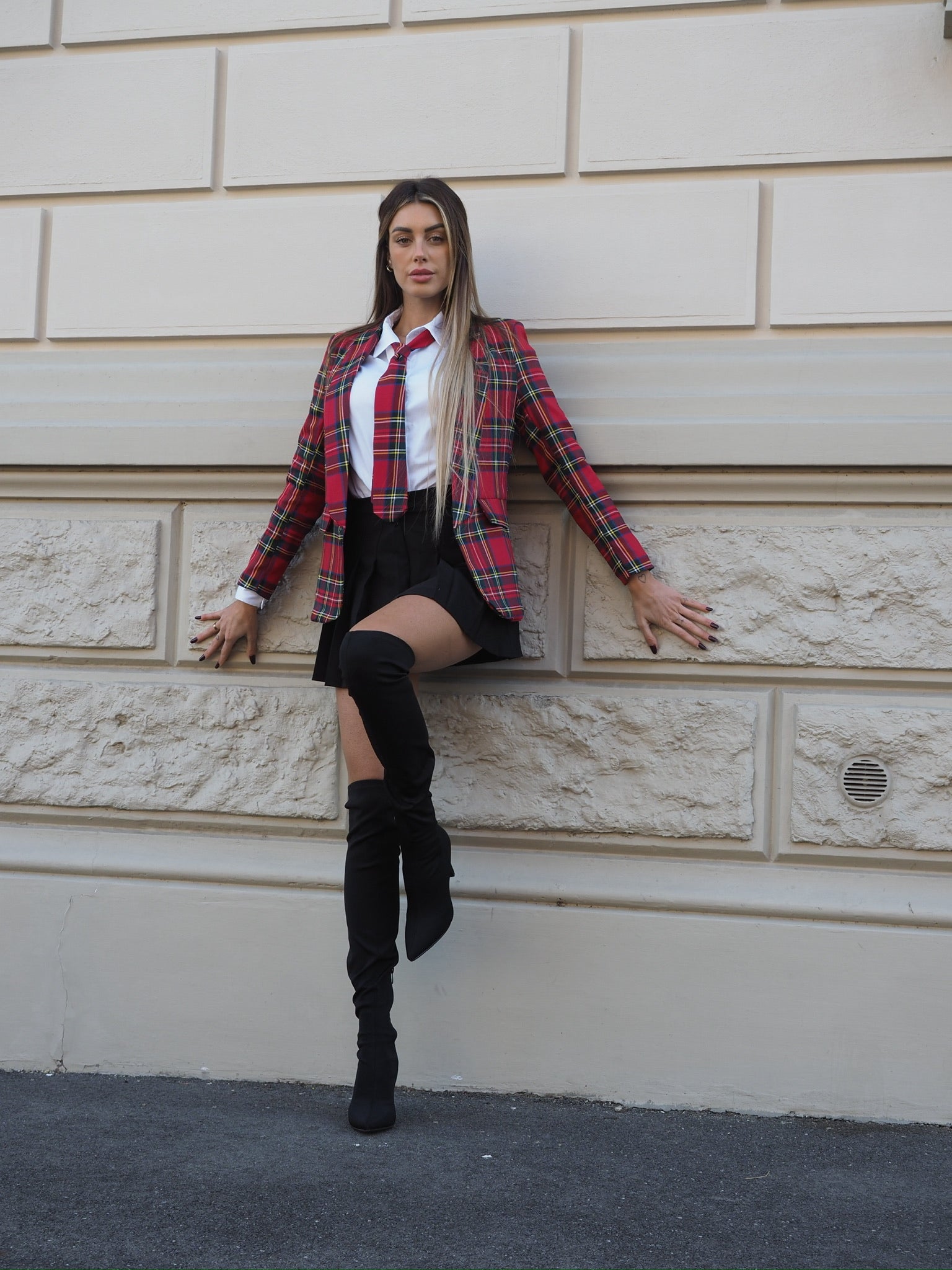 Completo scozzese chic