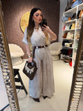 Completo camicia e pantalone stone con cintura