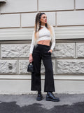 Maglioncino bianco con choker