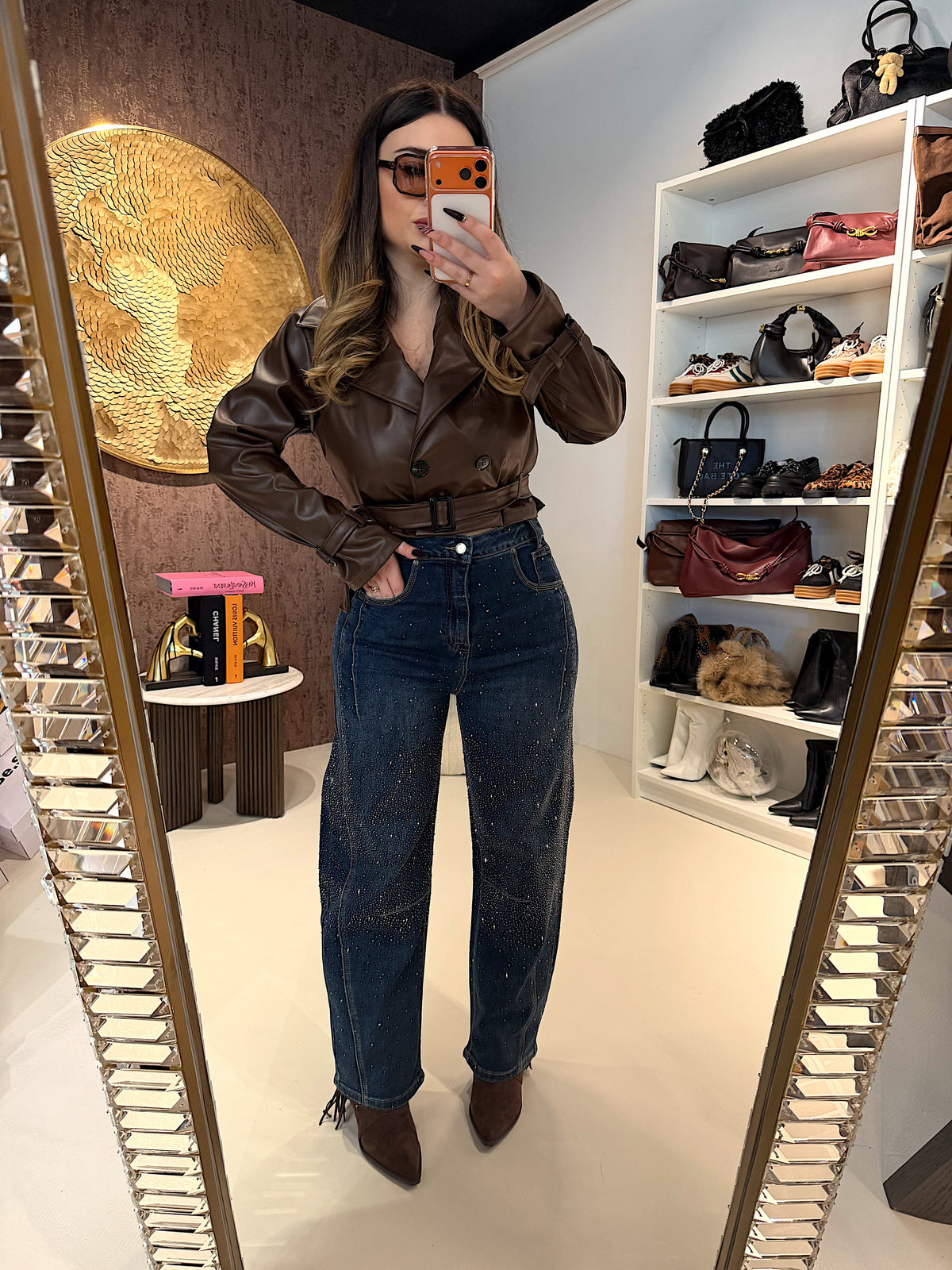 Jeans Balloon con brillantini