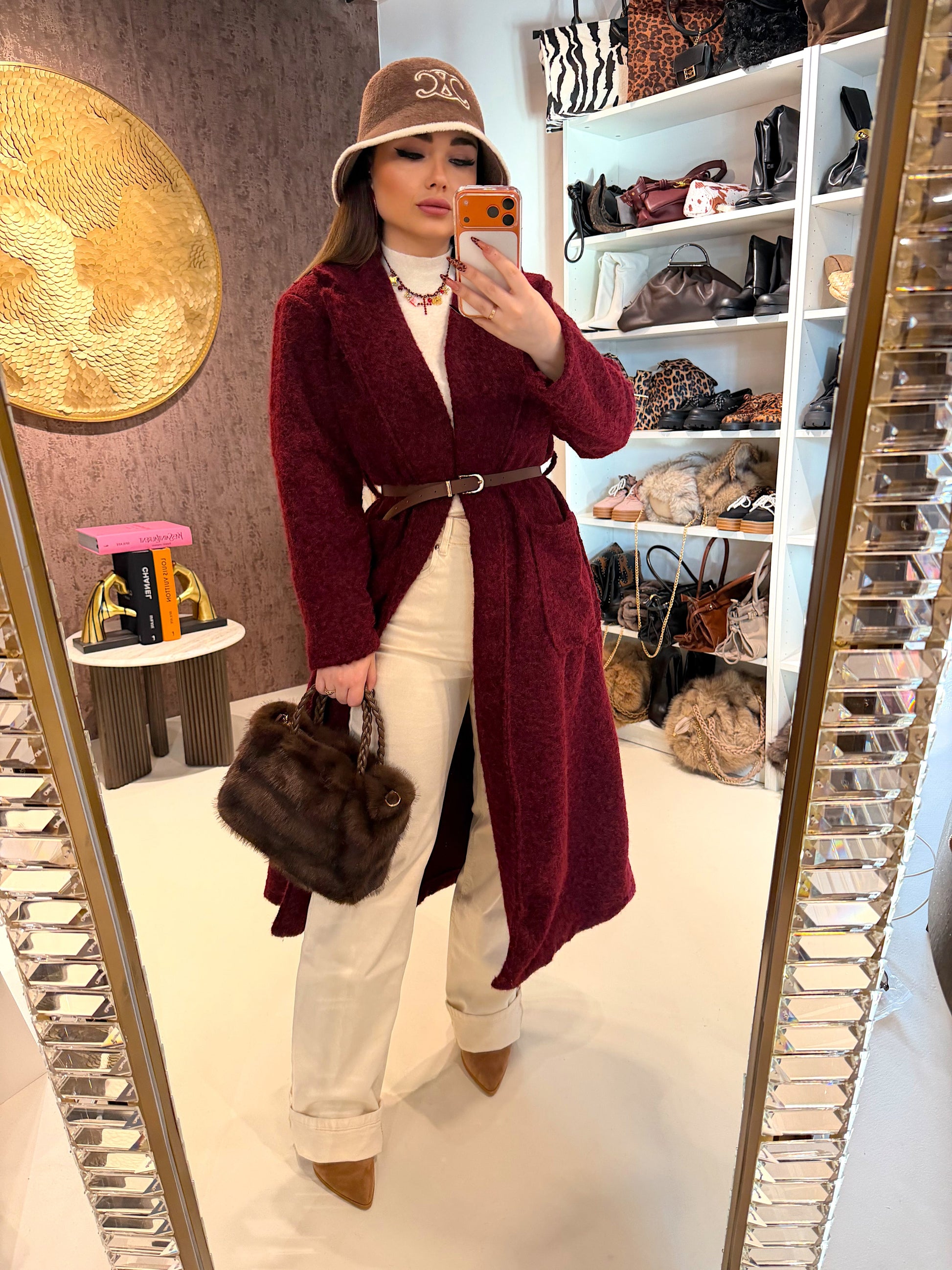 Cappotto con cinturina 2 colori