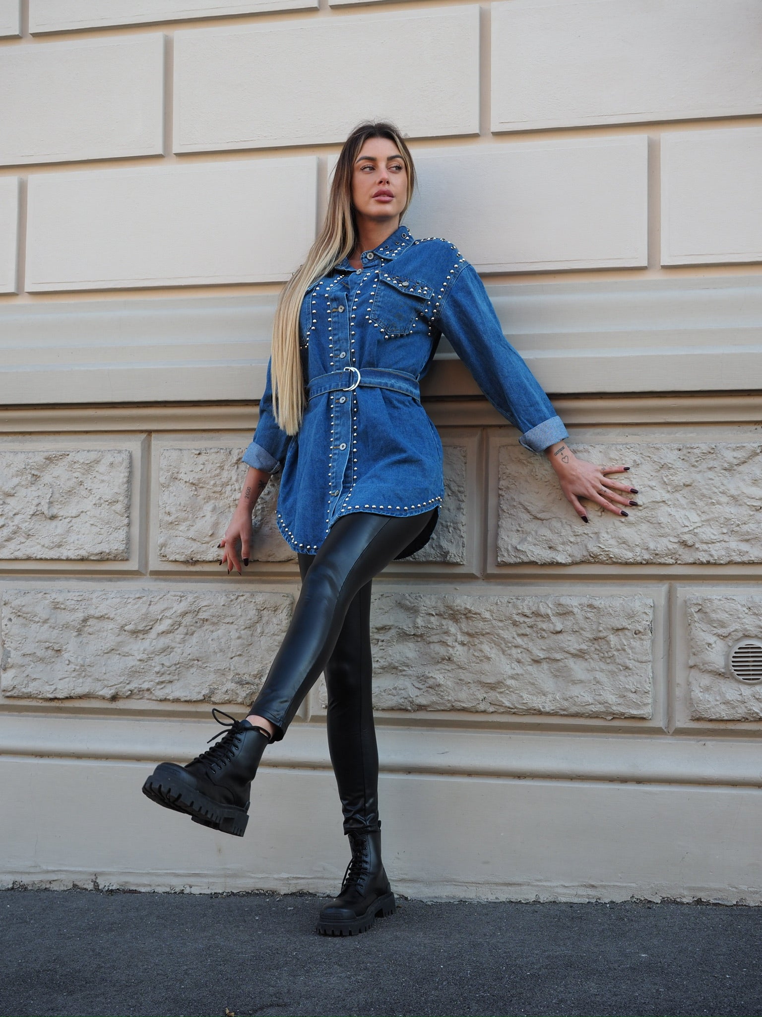 Leggins In ecopelle