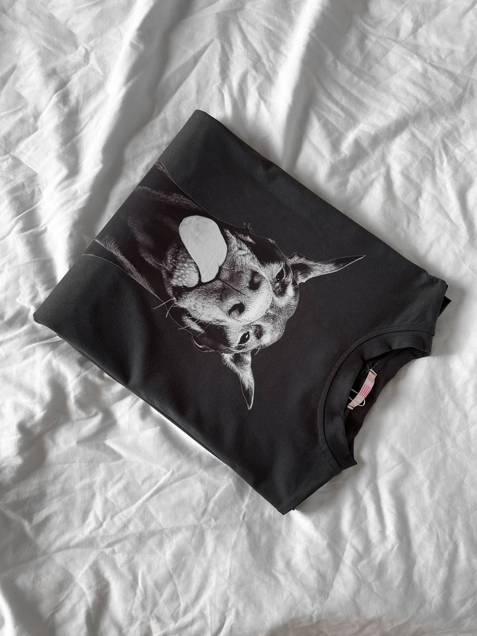 T-shirt grigio doberman
