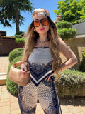 Completo top e pantalone bandana