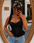 Top corsetto romantico