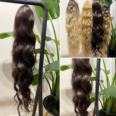 Coda mossa con Coulisse Castano Scuro MQ