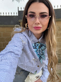 Camicia crop con fiocchi