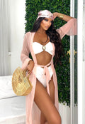 Bikini bianco con conchiglia