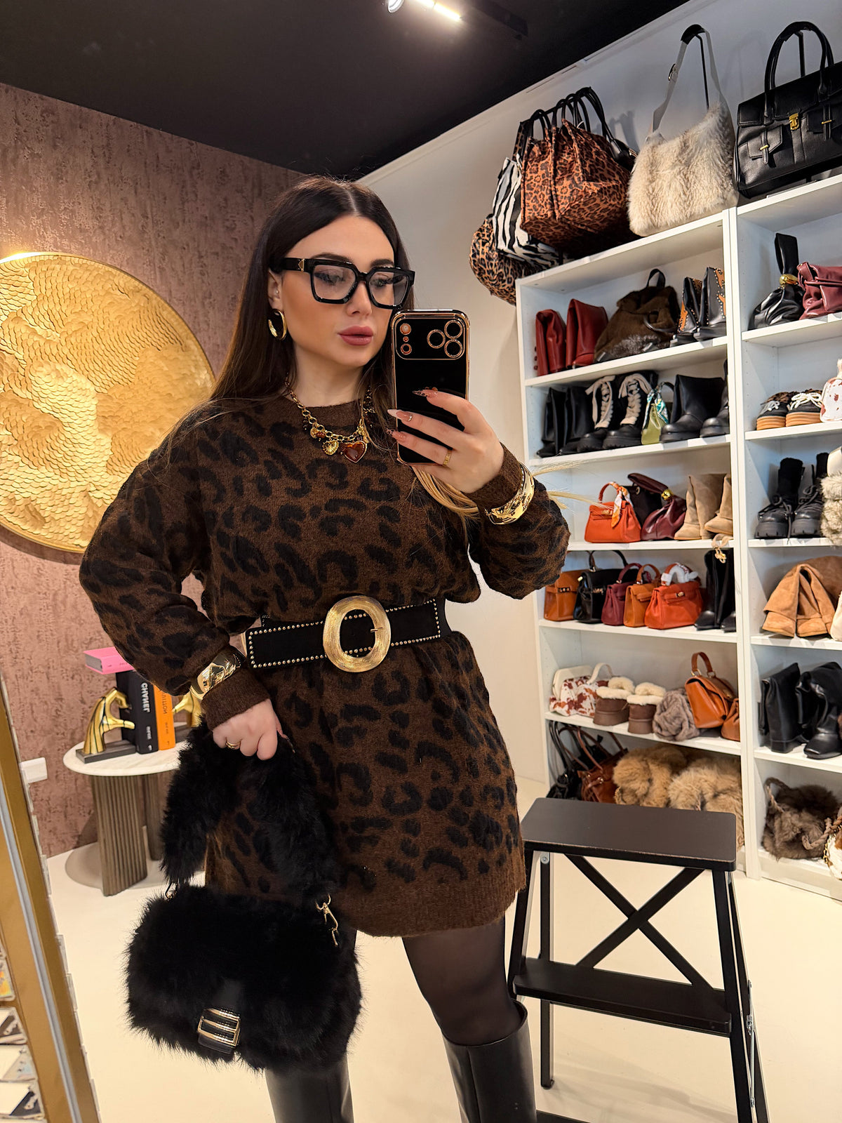 Maxi Maglione Wild Chic