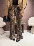 Pantalone a zampa animalier